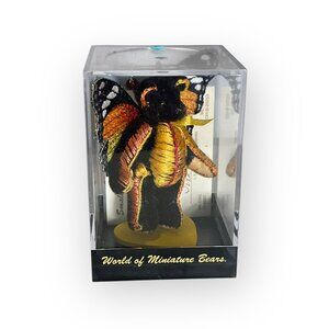 World of Miniature Bears FLUTTERFLASH 1031P in Original Box Butterfly Bear